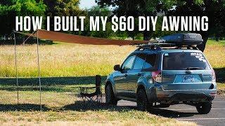 The $60 DIY Awning I built for my Subaru Forester