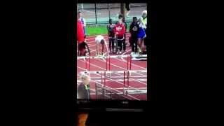 Hurdler Slams Head into Track