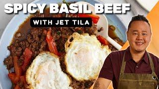 Jet Tila's Spicy Basil Beef | In the Kitchen with Jet Tila | Food Network