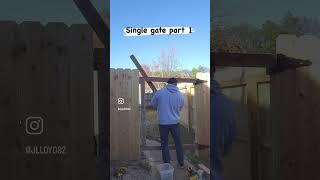 Building a gate for a wood fence