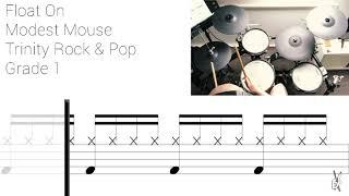 How to play Float On On Drums  Trinity Rock & Pop Grade 1