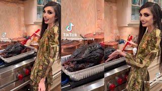 EUGENIA COONEY BURNS HER FAMILY'S THANKSGIVING TURKEY!