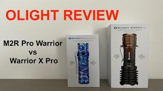 Review Olight M2R Pro Warrior vs Olight Warrior X Pro