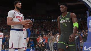 NBA PRESEASON NEW YORK KNICKS vs  MINNESOTA TIMBERWOLVES NBA 2K25 GAMEPLAY PS5