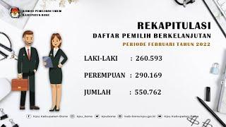 Pemutakhiran Data Pemilih Berkelanjutan Kabupaten Bone Periode Februari Tahun 2022