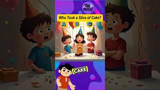 who took a slice of cake? #riddleaddict #logicpuzzles #riddleoftheday #brainteasers #enigma