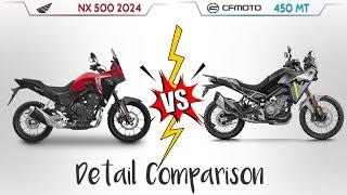 Cf moto 450 mt VS Honda Nx 500 2024 | Comparison | Mileage | Top Speed | Price | BI