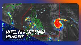 Marce, PH's 13th storm, enters PAR | Teleradyo Serbisyo