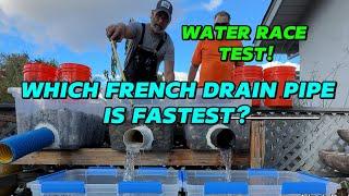 ULTIMATE French Drain Pipe Water Race Test (Results Will Surprise You!)