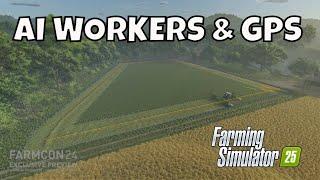 Fs25 Gameplay GPS & AI Workers in action