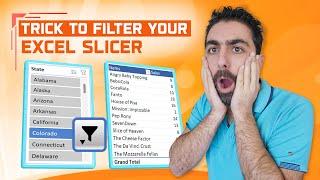 How to Search in a SLICER  - Useful Excel Trick for your dashboards!