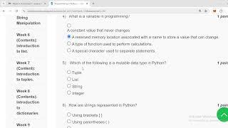 Programming in Python |week 3 Nptel Assignment solutions 2024