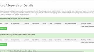 ePortfolio self administration for trainees