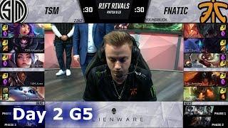 TSM vs Fnatic | Day 2 NA vs EU Rift Rivals 2019 LoL | TSM vs FNC