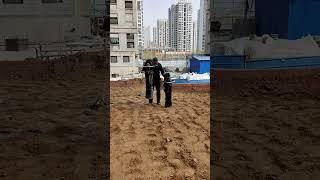 The process of leveling the land with a bulldozer - Goodtools and machinery make work easy