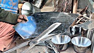 Wow Creative Things Man Making Landry Basket || How Its Made Stianless Steel Big Basket