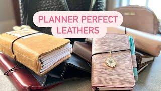 Planner Perfect Leather Travelers Notebooks and accessory bags