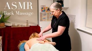 ASMR Back Massage using aromatherapy products (Unintentional ASMR, Real person ASMR)