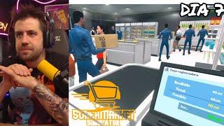 Supermarket Simulator Día 7 | Somos millonarios  | AuronPlay