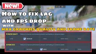 *NEW* How To Fix Lag & Fps Drop | Max Graphics Quality And Frame Rate In Cod Mobile New Season