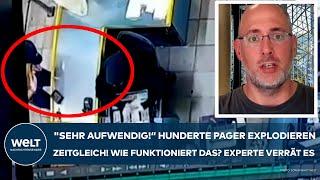 LIBANON: "Das ist sehr aufwendig!" Hunderte Pager detonieren zeitgleich! Wie? Ein Experte verrät es!