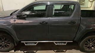 Toyota Hilux Custom Rock Sliders & Spoiler. New Look ~TripNMunch