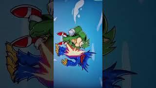 sonic 2d animation, sonic hulk get out huggy monster