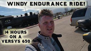 Day 1, 14-hour endurance ride, Colorado Springs to Tulsa, Versys 650