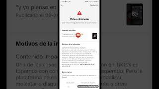 Como Reclamar para le quiten Una infracción a un vídeo de tiktok - Incumplimiento Normas Comunidad