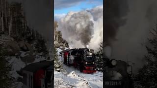 Steam Locomotive in Harz Mountains