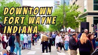 Exploring Downtown Fort Wayne Indiana on May 20, 2023