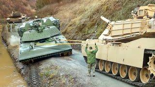 What Happens When US Massive 70 Ton Battle Tank Falls into a Deep Ditch