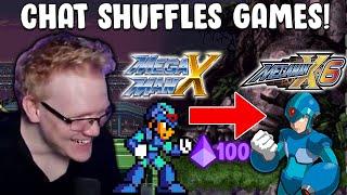 Mega Man X1-6, But Chat Shuffles Games With Bits