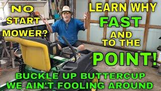 Why your lawnmower will not start. Most common issues we find. Electrical, fuel, spark, carburetor