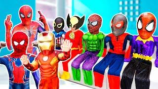 PRO 5 SPIDER-MAN Team Vs JOKER...?? SPECIAL LIVE ACTION STORY - KID SPIDER MAN has NEW POWERS + MORE