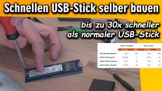 Schnellen USB-Stick selber bauen  mit 350MB/s lesen ⭐ aus alter M2 SSD