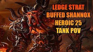 [Firelands] Buffed Shannox Heroic 25 Ledge Strat - Tank POV | Cata Classic