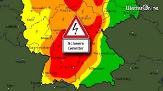 WetterOnline: kräftige Gewitter am Donnerstag