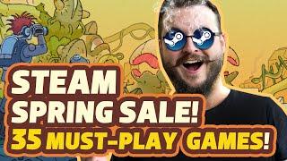 Steam SPRING Sale 2025! 35 Must-play Games! Best Deals!