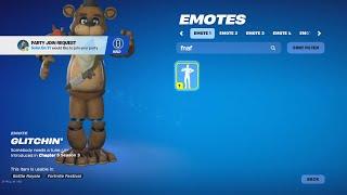 fortnite added the FNAF emote early