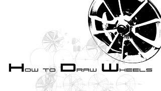 How to draw wheels (자동차 휠 그리는 방법)