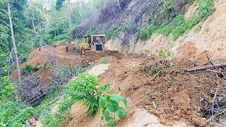 Repairing Bulldozer Plantation Road D6R XL Working Farmer Road Service