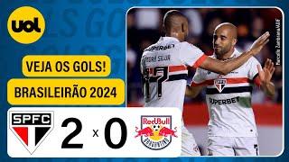 SÃO PAULO 2 X 0 RED BULL BRAGANTINO - CAMPEONATO BRASILEIRO 2024 - ASSISTA AOS GOLS!
