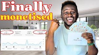 How i got monetised in 5 weeks. How much youtube paid me!!!