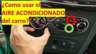 ¿Cómo usar AIRE ACONDICIONADO del carro? Botón de recircular, en la lluvia, climatización del auto