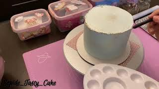 cake design idea آموزش دکور کیک سالگرد ازدواج