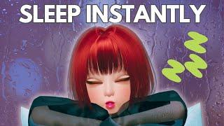 Deep Sleep Music + Rain Sounds [Black Screen] 8 Hours of Blissful Relaxation