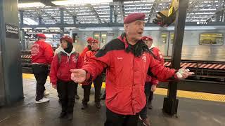 Guardian Angels Tend to Homeless after Woman Burned to Death on NYC Subway