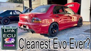 This Evo RS might be the cleanest built Evo I’ve ever tuned. Full standalone ECU