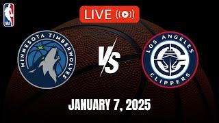 NBA LIVE! TIMBERWOLVES vs CLIPPERS | 2024-25 NBA SEASON | January 7, 2025 | NBA 2K25